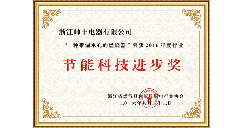 節(jié)能科技進步獎