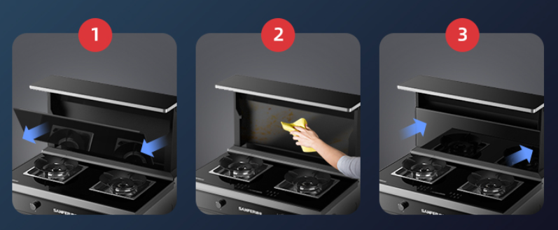 這樣的步驟實(shí)現(xiàn)集成灶深度清潔，給你宛如新機(jī)的既視感