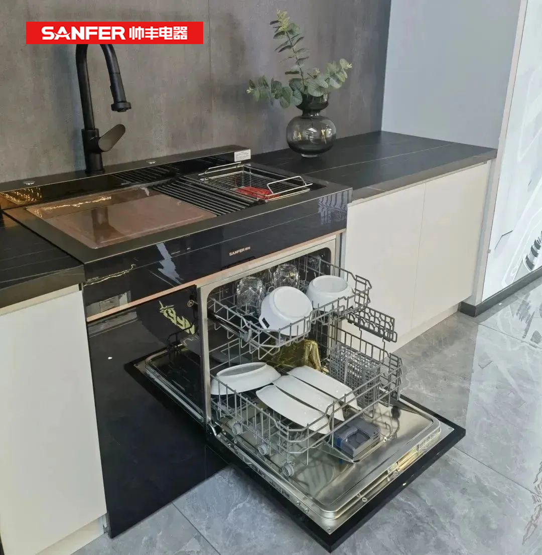 帥豐洗碗機(jī)集成水槽，給父母溫暖的陪伴！