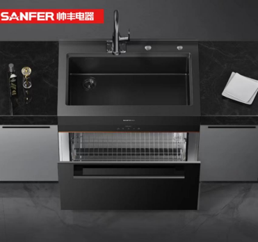 小空間大容量，帥豐TJ3-8B集成灶+JS-W20集成水槽洗碗機重新定義廚房