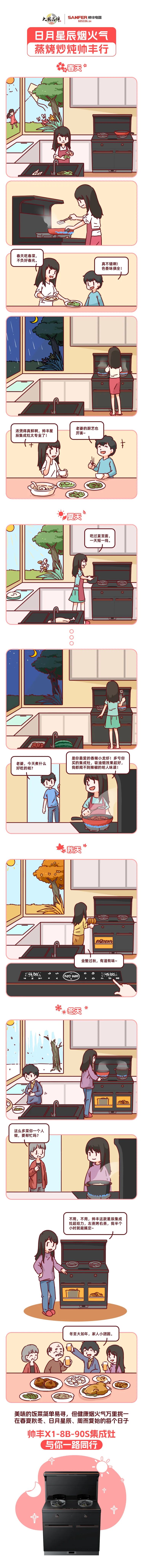 三餐四季，日月星辰，帥豐伴您春夏秋冬