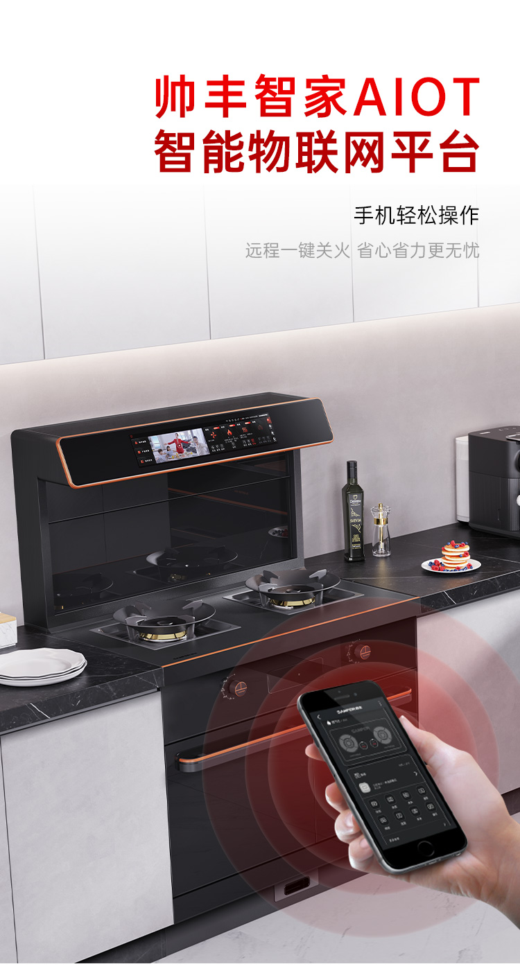 帥豐星辰X6蒸烤獨立集成灶