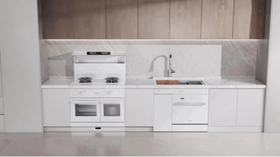 廚房搞這么白，真的好打理嗎？