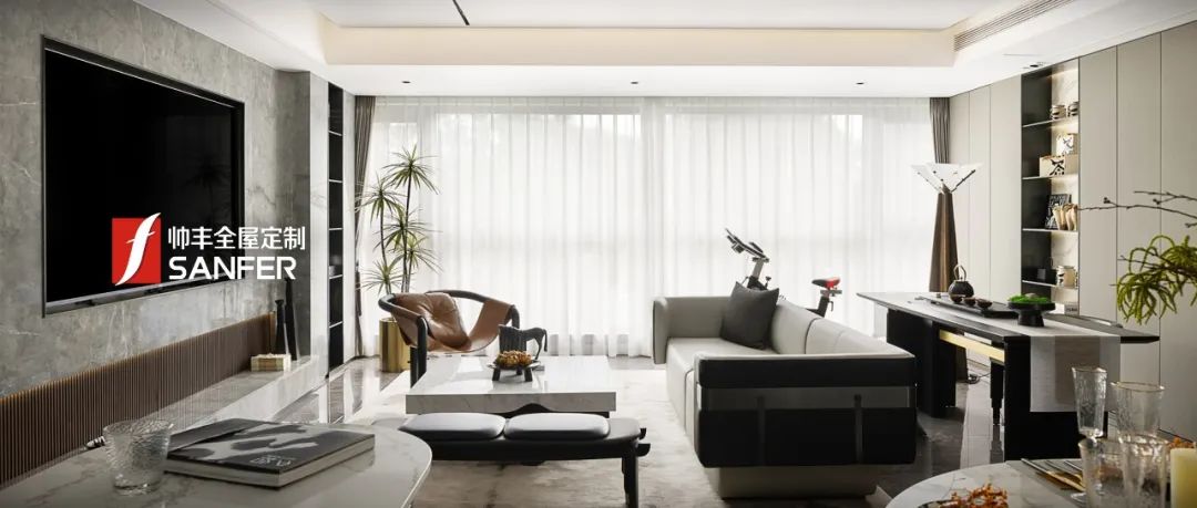 帥豐全屋高定 | 129㎡現(xiàn)代灰色系，盡顯優(yōu)雅高級(jí)品味