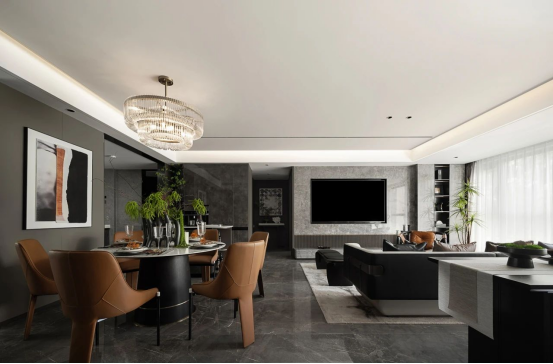 帥豐全屋高定 | 129㎡現(xiàn)代灰色系，盡顯優(yōu)雅高級品味