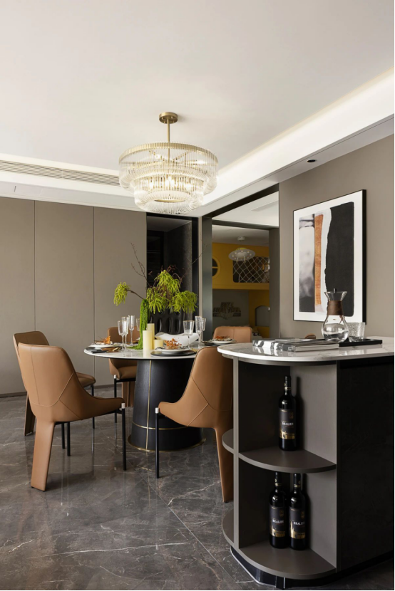 帥豐全屋高定 | 129㎡現(xiàn)代灰色系，盡顯優(yōu)雅高級品味