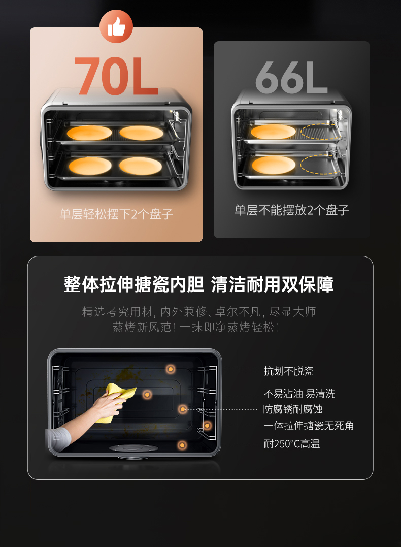 帥豐天機3蒸烤一體集成灶