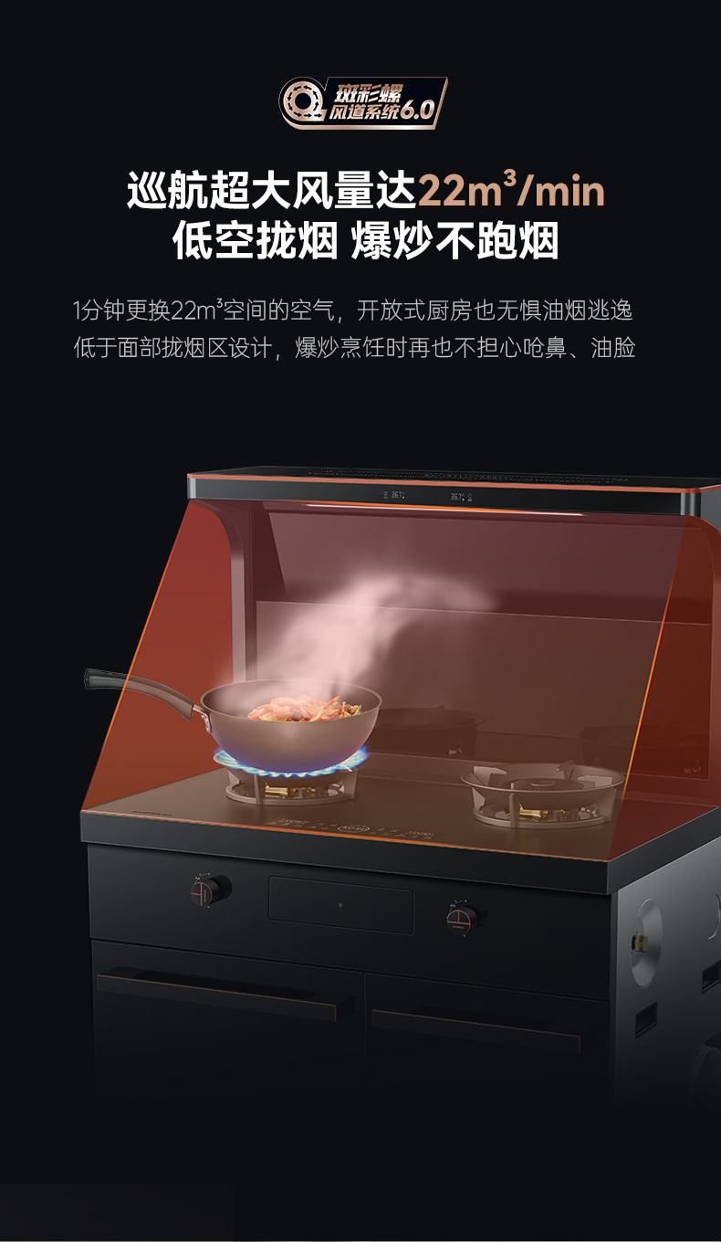 帥豐星辰X1雙子星蒸烤獨立(90S)集成灶